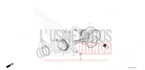 ALBERO MOTORE/PISTONE SH125ADP di 2023